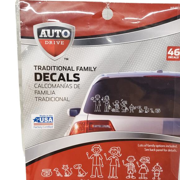 Traditional Family Car Decals For Vehicle 45 Decals Stick Figure Decals Auto - Picture 2 of 13